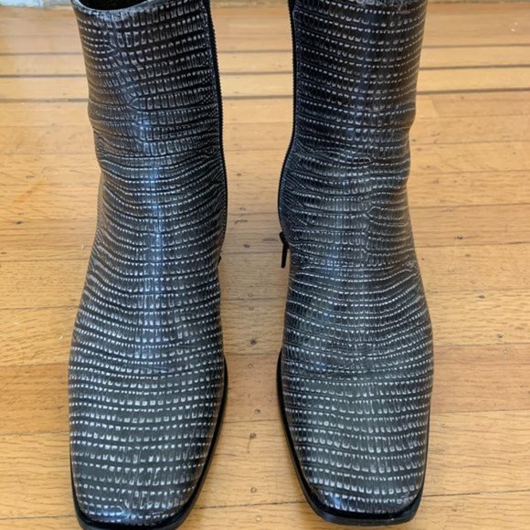 Coclico snakeskin black and white ankle boots - sold - Picture 11 of 16